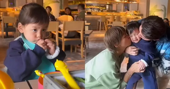 梁諾妍以影片形式紀錄「Sir Face」2歲生日  與洪永城夾擊狂吻囡囡畫面搞笑
