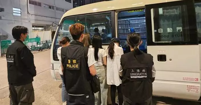 警方油尖區掃黃 共拘11名內地女子涉嫌違反逗留條件