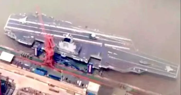福建艦最新照片曝光 甲板驚現五大艦載機 西方觀察家「超貼心」逐一標記下來
