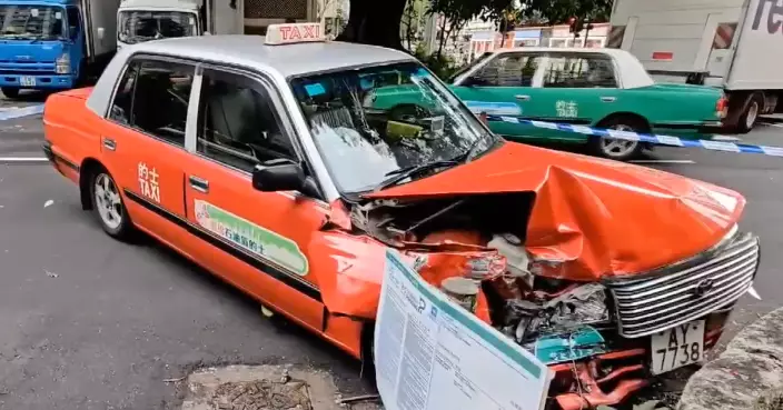 大埔汀角路的士失控撞石牆　70歲司機一度被困車內送院不治