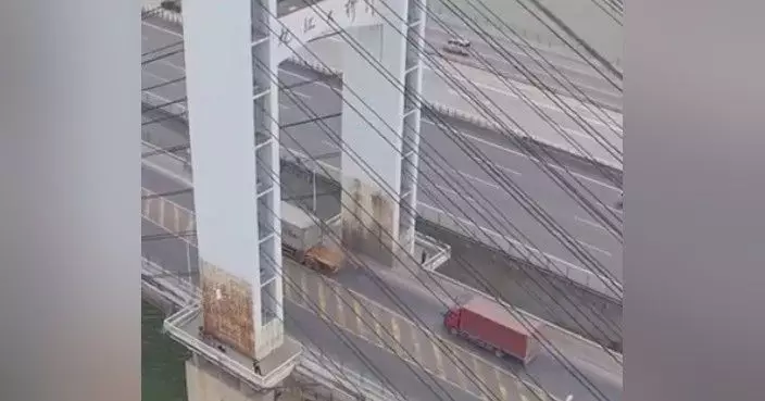 九江大橋船隻擦碰防撞墩事故 專家指大橋主體結構沒明顯受損