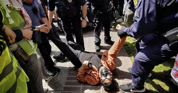 美國大學支持巴人示威蔓延 再有數十人被捕