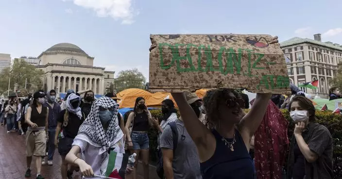 美國哥倫比亞大學示威學生拒絕離場 校方採取停學處分