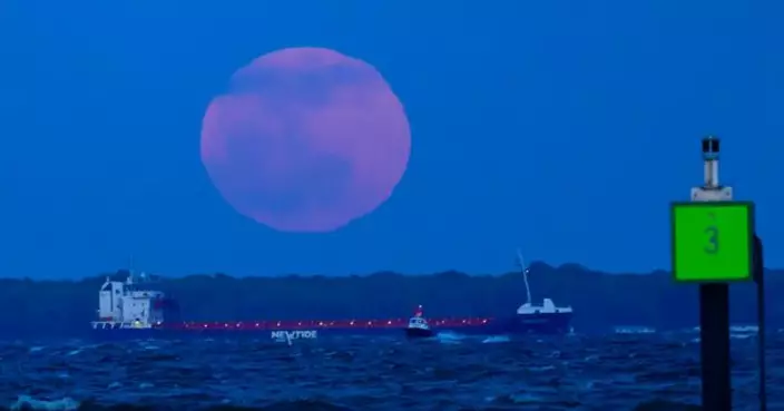 粉紅月亮現身各地！「超級月亮」常呈紅或淺橙色 較平時更大更亮