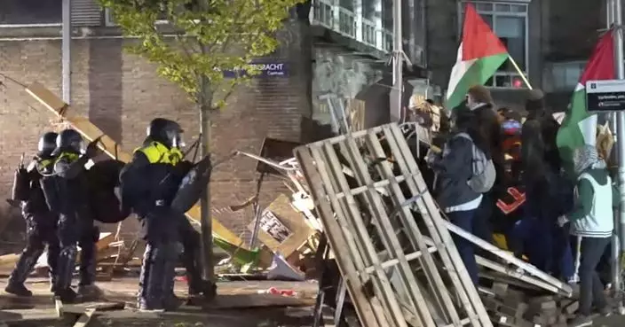 阿姆斯特丹大學發生警民衝突 辛偉誠與大學高層會面討論保護猶太學生