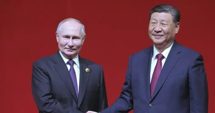 習近平與普京北京國家大劇院出席「中俄文化年」開幕式