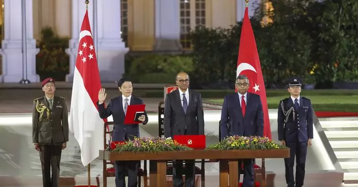 黃循財宣誓就任新加坡第四任總理 承諾為人民和國家竭盡所能