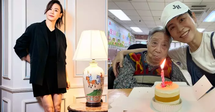 宣萱為101歲工人慶生  指「無佢無今日」