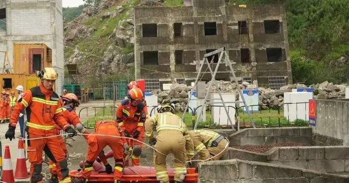 粵港澳大灣區消防聯合演練 模擬地震提升跨境救援能力