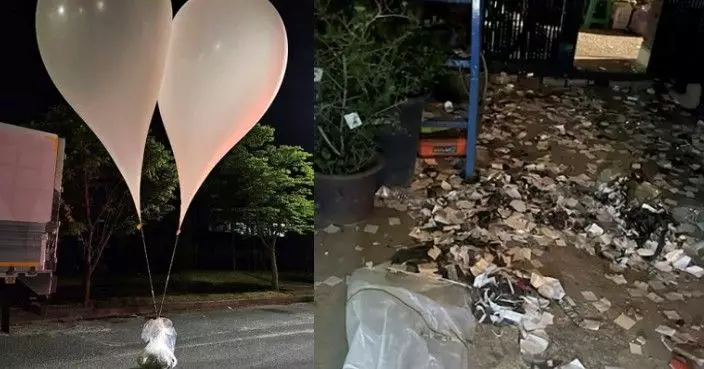 北韓大量「垃圾氣球」飄流至南韓境內 金與正稱屬言論自由