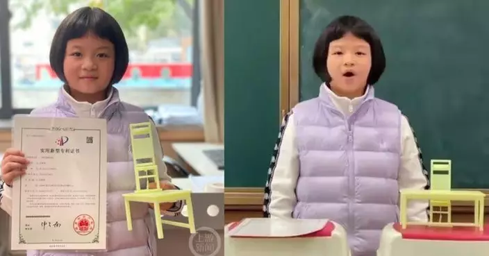 拔1開關秒變安全床 重慶小學生3個月發明「防地震桌椅」獲國家專利！
