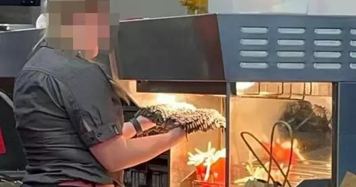 地拖頭放「薯條燈」下烘乾 澳洲麥記女員工惹食安問題官方咁回應