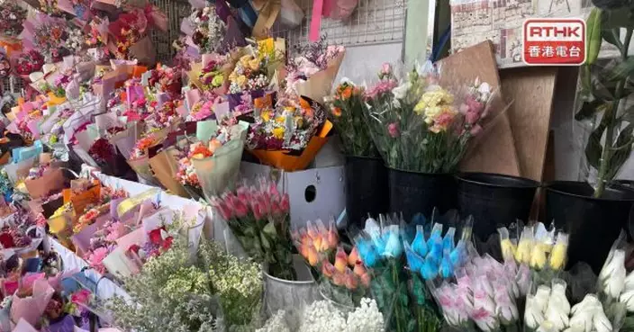 市民到旺角花墟買花送贈母親　有花店稱普遍花價與往年差不多