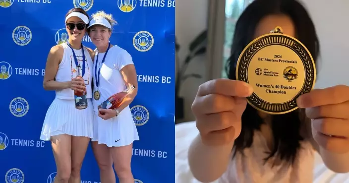 產女後返加國重捨對網球熱情 謝婷婷連續兩年贏「女子40歲雙打」冠軍