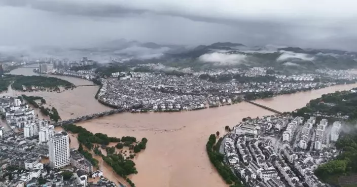 安徽黃山暴雨災情嚴重　斷水斷電逾2萬人緊急轉移