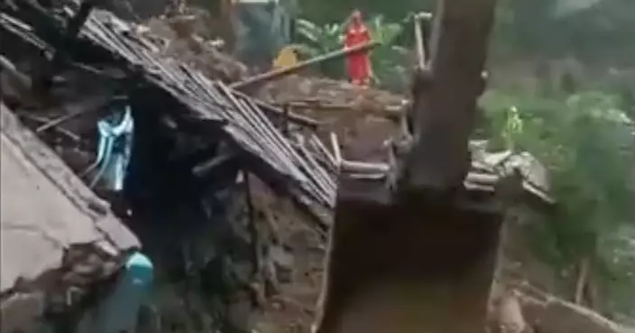 江西九江市山體滑坡房屋倒塌兩死