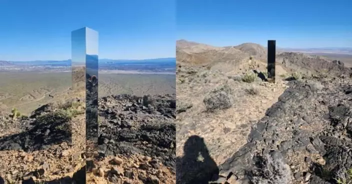 美國沙漠一夜間「長出」神秘鏡像巨石 和4年前的長一樣！