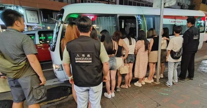 警方聯同入境處大規模掃黃 觀塘拘8名內地女子涉違反逗留條件