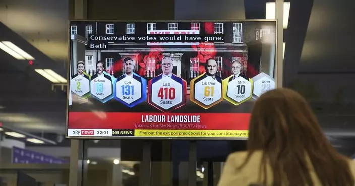 英國大選結束 票站調查顯示工黨將贏得下議院410席