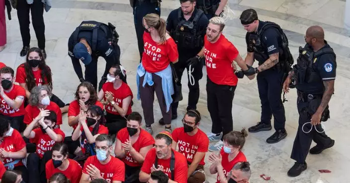 美國示威者抗議內塔尼亞胡到訪 多人被捕