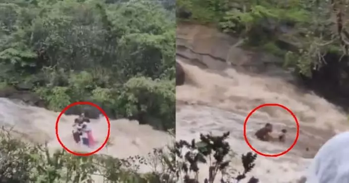 印度一家7口瀑布旁露營遇洪流「抱團自救」仍遭沖走！僅2人倖存