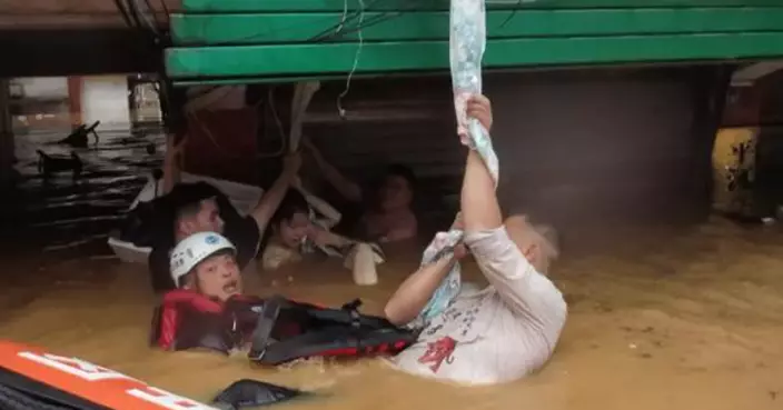 湖南平江三男子洪水中托舉孕婦   堅持3小時直至被救