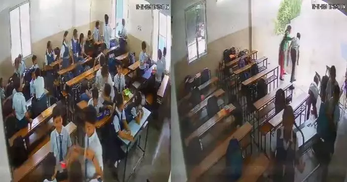 建築太兒戲! 印度課室牆壁整幅倒塌 6名學生瞬間墮下