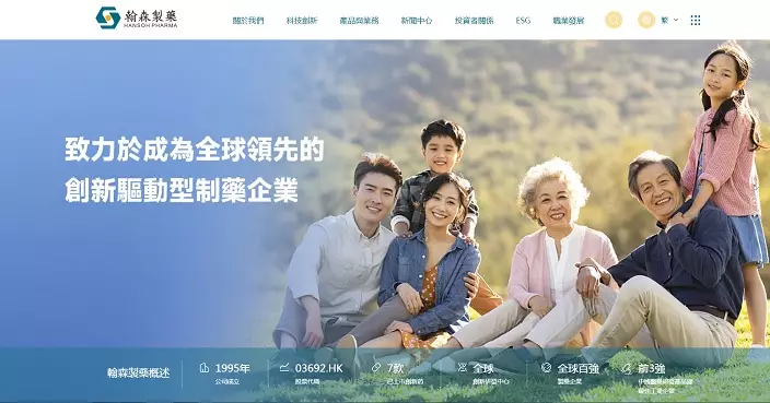 翰森製藥半年多賺15% 中期息每股23.16港仙按年增15.2%