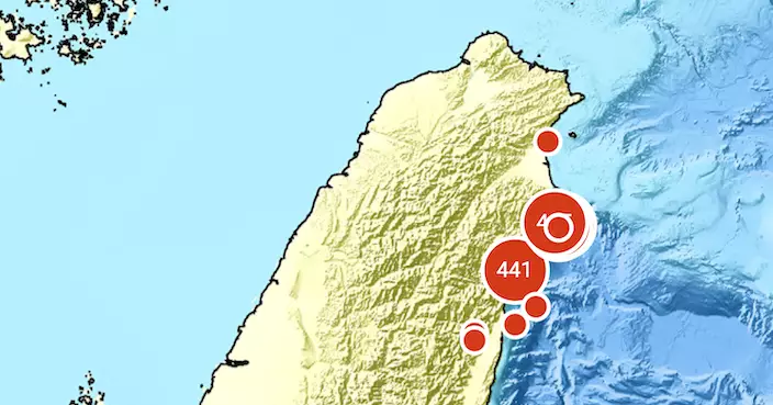 台灣宜蘭近海5.7級地震及多次餘震 據報台北有震感