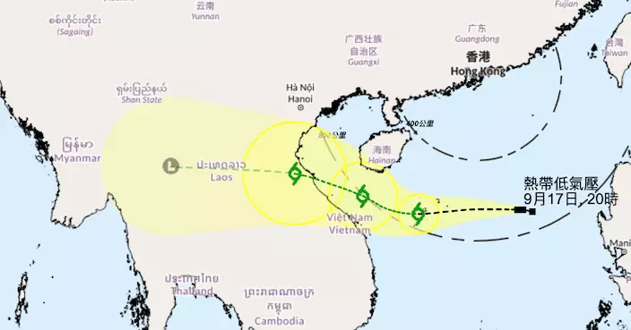 天文台﹕熱帶低氣壓距港600公里或以上 發氣旋警告信號機會較低