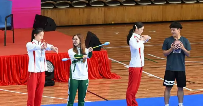 巴黎奧運│國家金牌運動員今早與澳門運動員交流互動