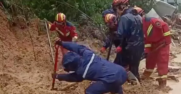 海南暴雨持續 琼中黎族苗族自治縣山泥傾瀉3死4傷