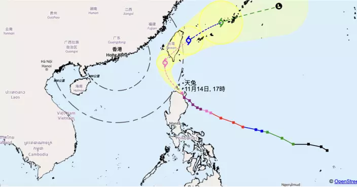 天文台：3號強風信號夜晚大部分時間維持  熱帶氣旋「天兔」對港直接威脅不大