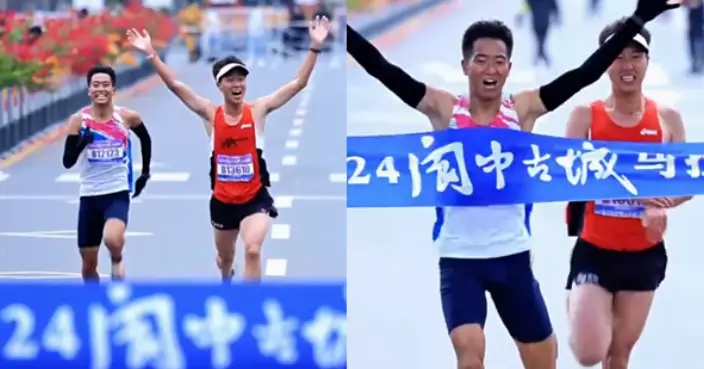 大意失荊州！四川馬拉松選手終點前提早慶祝 一瞬間被中學生反超當場變臉