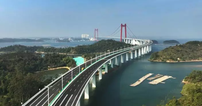 廣西最長跨海大橋龍門大橋建成通車 行車時間縮短1小時