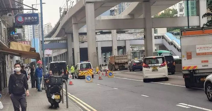 觀塘開源道迴旋處受水管滲漏影響路段慢線已重開