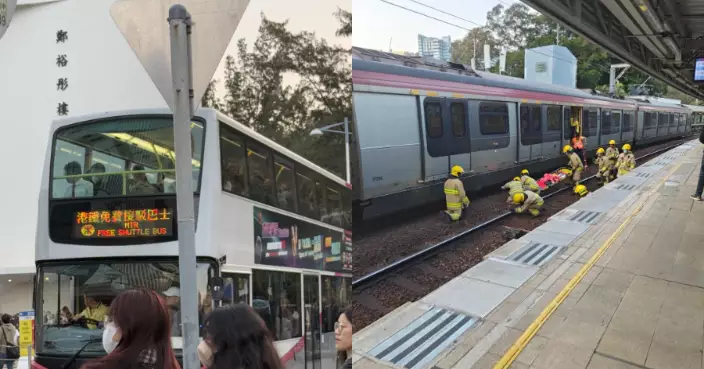 港鐵：乘客大學站墮軌車長即時停車 服務一度暫停期間安排免費接駁巴士