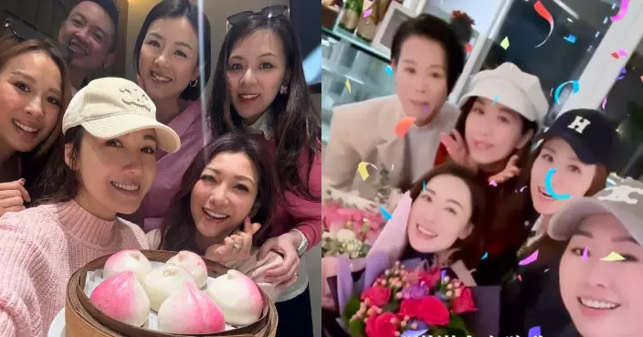 李施嬅獲閨密慶祝生日 單身都「巧幸福」