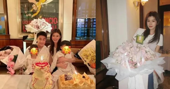 何猷君為老婆慶祝36歲生日   奚夢瑤貼全家福畫面溫馨