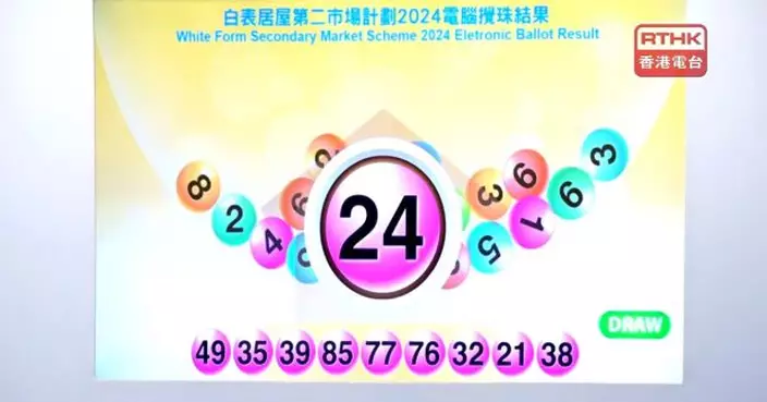 新一期「白居二」攪珠　攪出首10個號碼