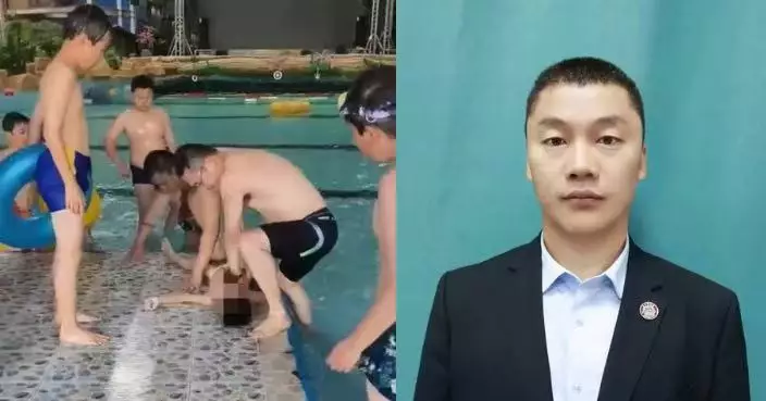 溫泉深水區發現溺水男童 山東退伍軍人火速托舉對方上岸施救助安全脫險