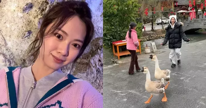 游嘉欣貴州《養生之旅》探秘 追鴨仔賞鐘乳石洞童心爆發