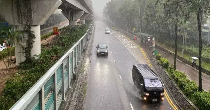 黃雨警告發出 荃灣錄逾70毫米大雨或嚴重水浸