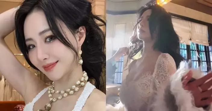 菊梓喬白色透視裙洩弗爆身材 網民留言:「吳保錡、吳卓羲執到!」