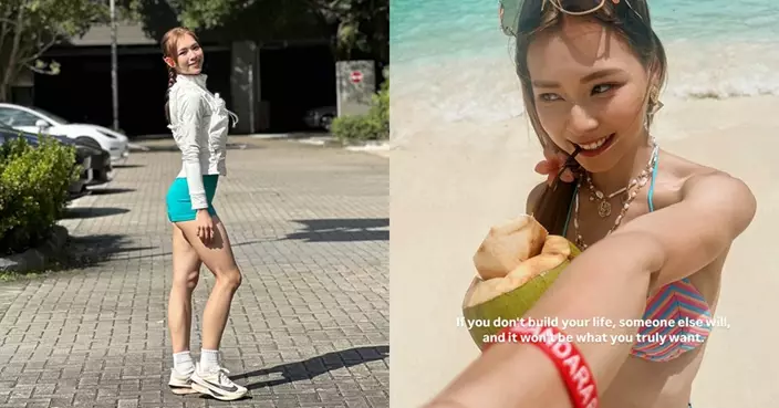 港姐化身健身狂魔!廖慧儀比堅尼曬完美曲線