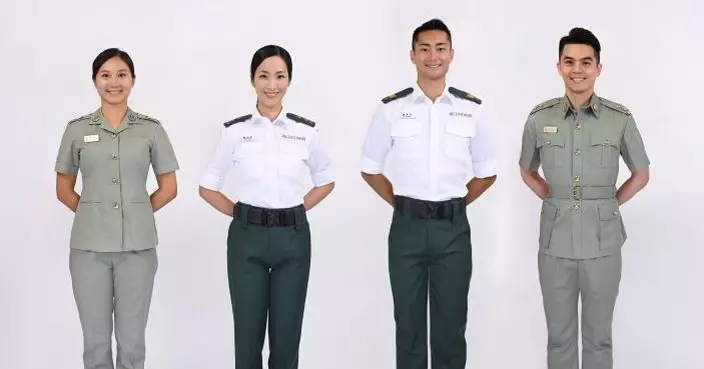 海關年中起陸續換新軍裝制服 白色裇衫墨綠色長褲不再分季節