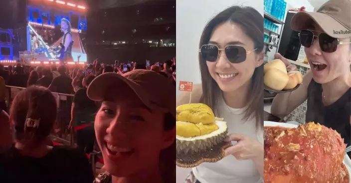 胡定欣趕及尾場朝聖Lady Gaga 順道做遊客大歎美食