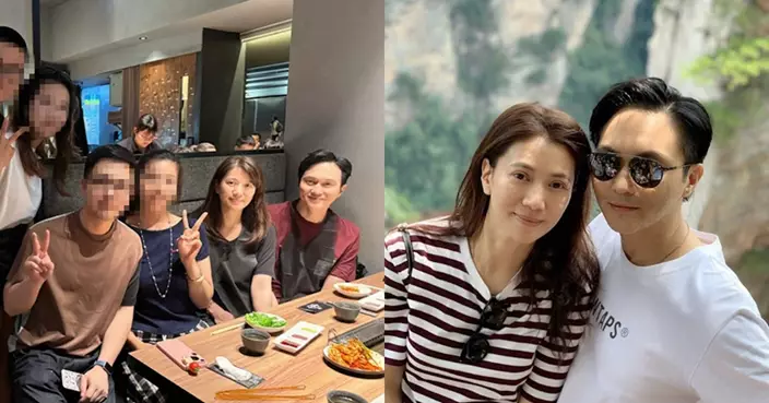 網民烤肉店偶遇袁詠儀張智霖 素顏凍齡狀態驚艷 親民合照網民大讚「太幸運」