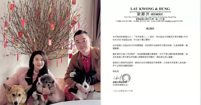 37歲林夏薇遭申請破產 委託律師發聲明：無涉及相關債務將堅決抗辯