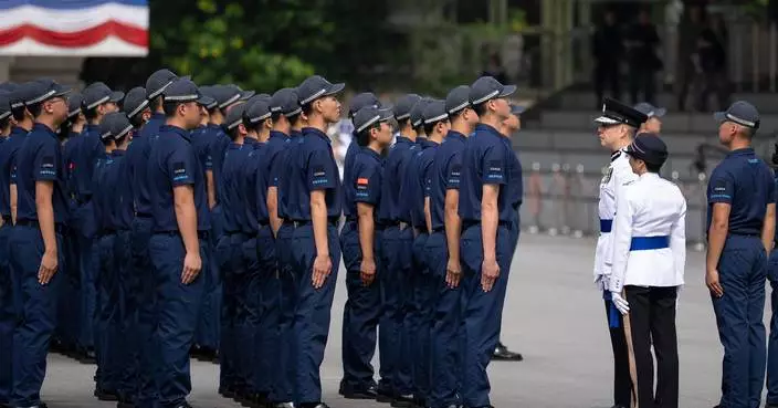 首屆「學警預備訓練課程」結業會操 周一鳴勉勵學員:朝忠誠勇毅警察標竿奮進